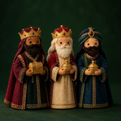 Reis Magos em feltro